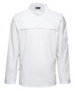 Herre popover skjorte, hvid, 65/35% PES/CO, Kentaur, fra XS til 2XL (1 stk.)