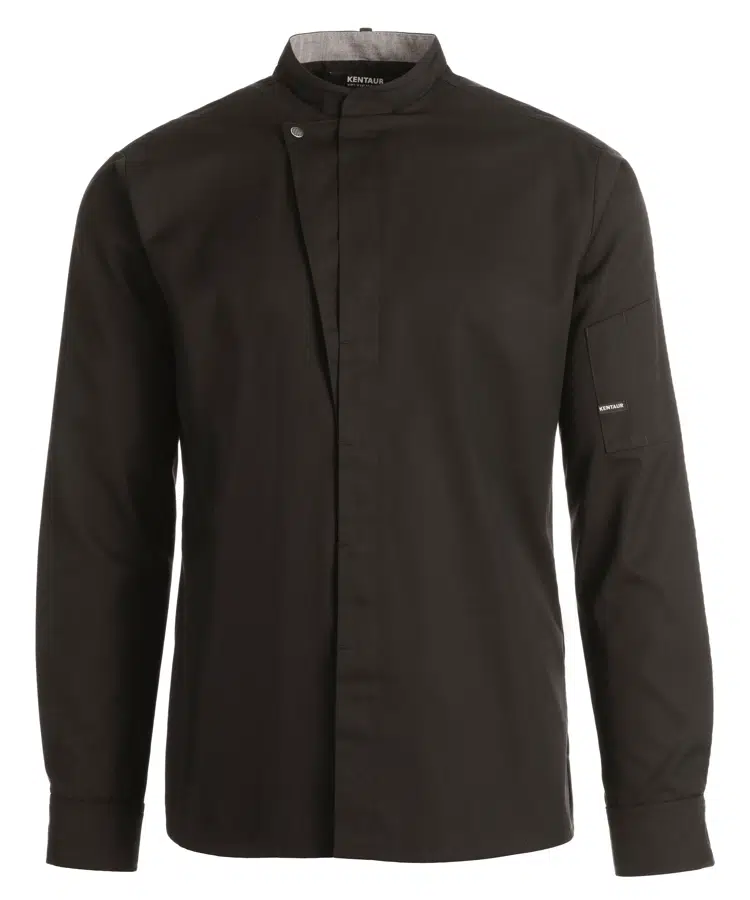 Kokke-/servicejakke, langærmet, sort, 65/35% rPES/CO, Kentaur, fra 2XS til 2XL (1 stk.)