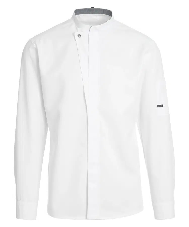 Kokke-/servicejakke langærmet, hvid, 65/35% rPES/CO, Kentaur, fra 2XS til 2XL (1 stk.)