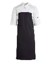 Hybrid kokkejakke med TENCEL, hvid m. dark rock, 50/50% CLY/PES, Kentaur, fra XS til 2XL (1 stk.)