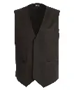 Herrevest, sort, 65/35% PES/CO, Kentaur, fra 2XS til 2XL (1 stk.)