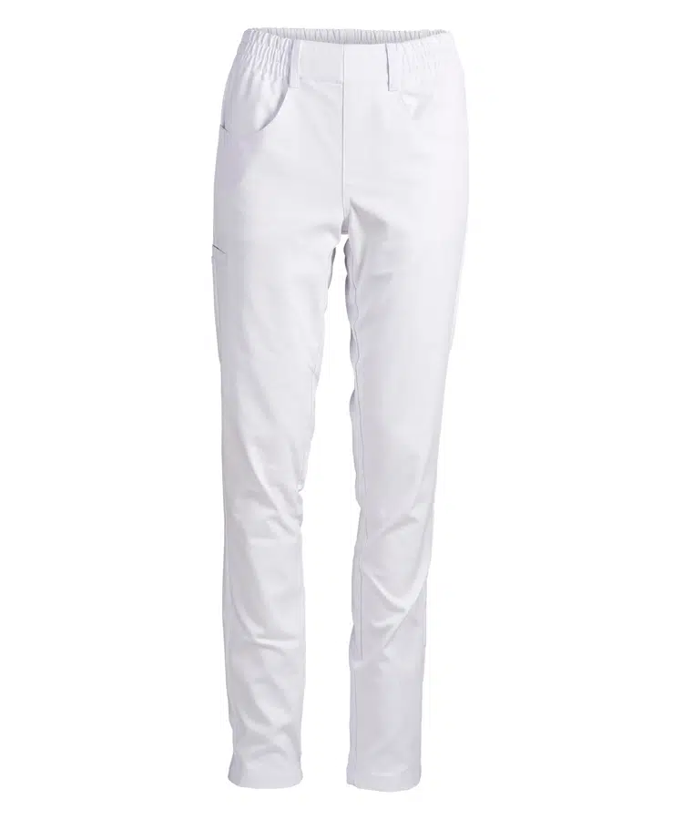 Unisex pull on buks, hvid, 64/33/3% PES/CO/EOL, Kentaur, fra XS til 2XL (1 stk.)