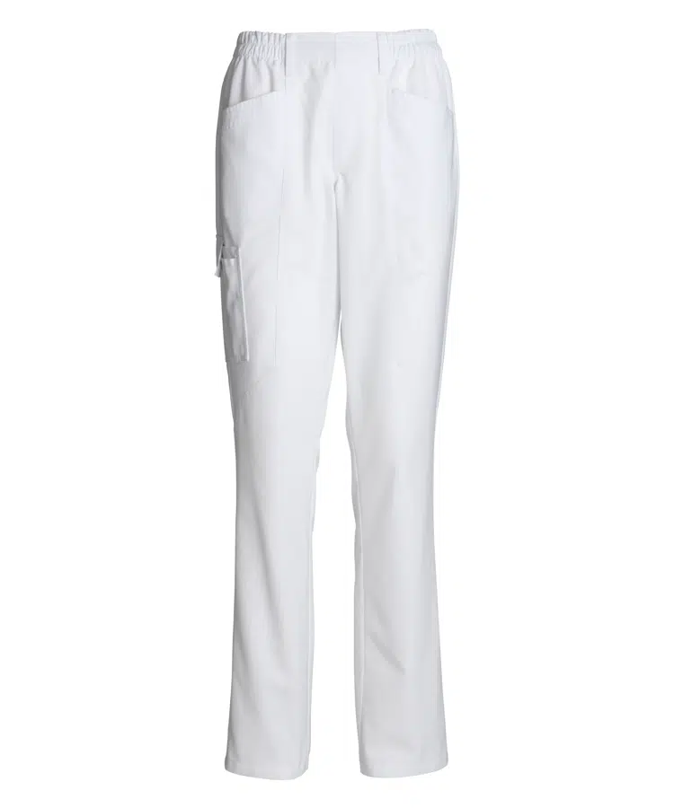 Unisex pull on buks, hvid, 50/50% CO/PES, Kentaur, fra XS til 2XL (1 stk.)