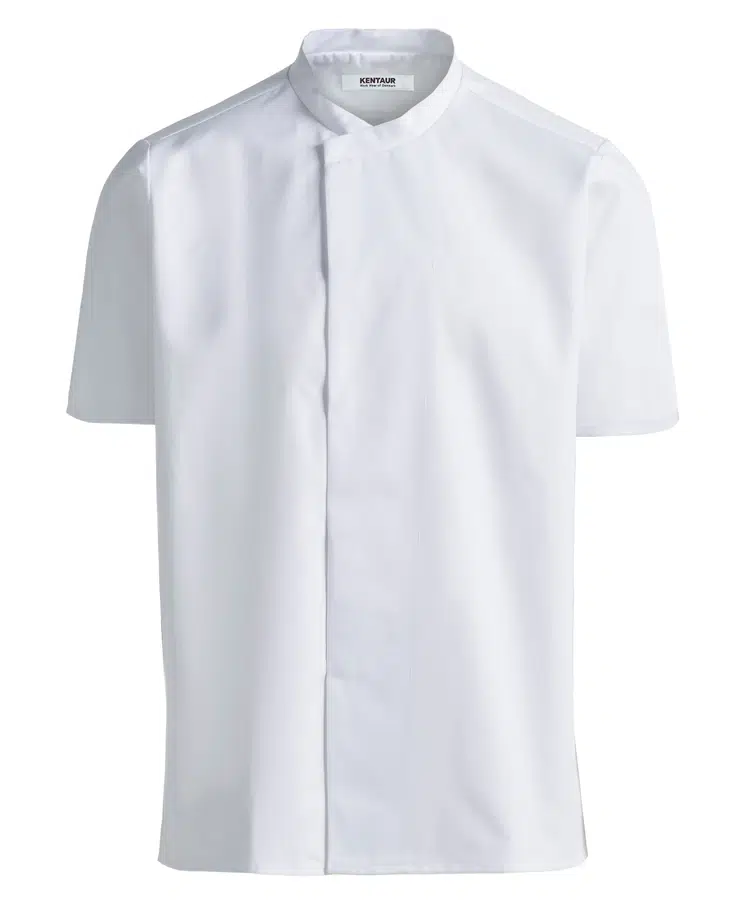 Unisex kokke-/tjenerjakke, hvid, 50/50% CO/PES, Kentaur, fra XS til 2XL (1 stk.)