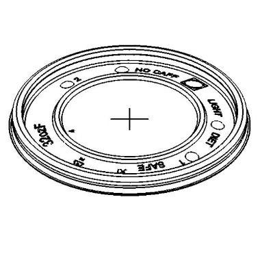 Plastlåg, Ø115 mm, Flad med kryds, transparent, til papbæger, 44 oz, 100 cl, (1000 stk.)