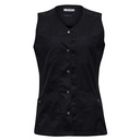 Damevest, sort, 65/35% rPES/CO, Kentaur, fra XS til 2XL (1 stk.)