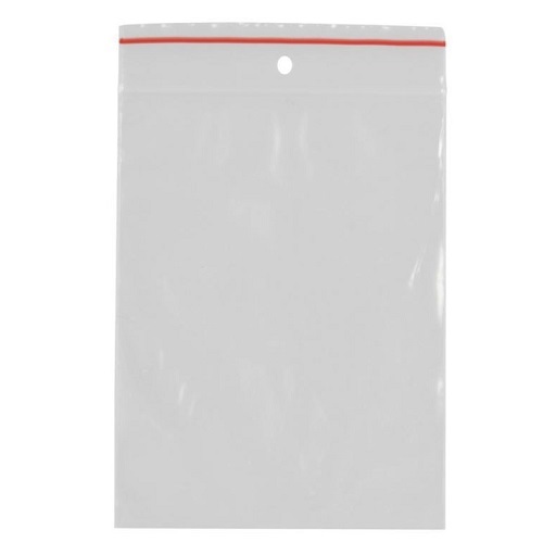 Lynlåspose, klar, LDPE/virgin, 6x8cm, uden skrivefelt, (200 stk.)