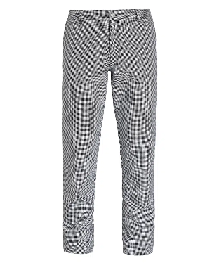 Herre chino, sort/hvid, 65/35% PES/CO, Kentaur, fra 68 til 104 (1 stk.)