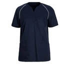 Dame busseronne, marine m. hvid flatlock, 50/50% CLY/rPES, Kentaur, fra 2XS til 2XL (1 stk.)