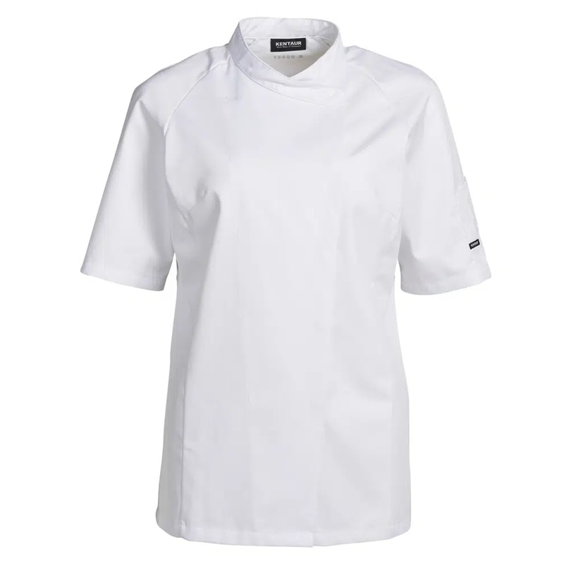 Dame kokke-/tjenerjakke, hvid, 50/50% CO/PES, Kentaur, fra 2XS til 2XL (1 stk.)