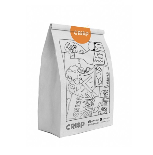CRISP, papirspose, høj, 250x150x430 mm, 200 stk.
