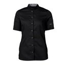 Dame kokke-/serviceskjorte, sort, 65/35% rPES/CO, Kentaur, fra XS til 2XL (1 stk.)