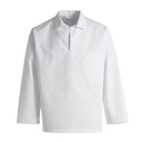 Unisex busseronne, hvid, 65/35% PES/CO, Kentaur, fra XS til 2XL (1 stk.)
