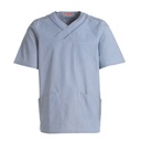Unisex busseronne, blå/hvid strib, 60/40% CO/PES, Kentaur, fra 2XS til 2XL (1 stk.)