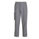 Unisex buks m/lårlomme, sort/hvid, 65/35% PES/CO, Kentaur, fra XS til 2XL (1 stk.)