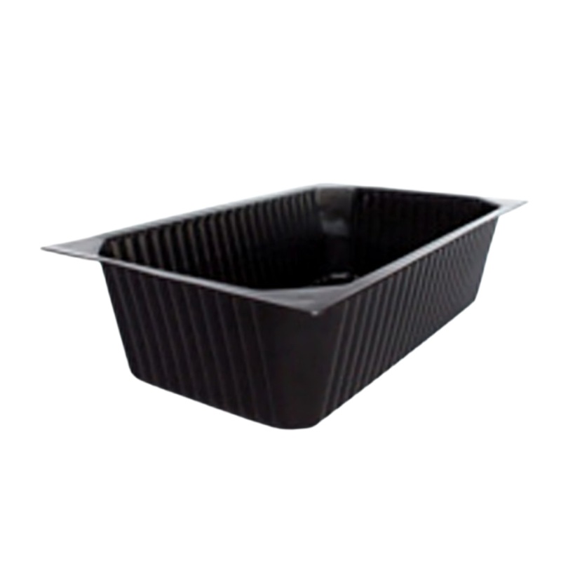 Plastbakke, 2000ml, 1/4 GN, 26,5x16,2x7cm, sort, 1-rum, (150 stk.)