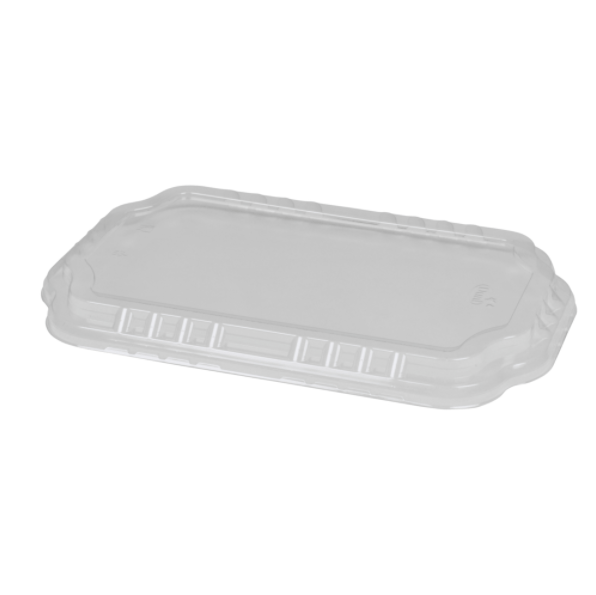[10321] Låg til bakke, 25,6x16,3x1,2cm, klar, APET, (246 stk.)