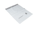 Store forsendelsesposer, genbrugsplast, 40x28+4,5cm, hvid, 60my, (1000 stk.)