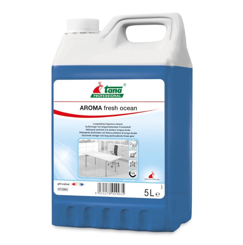 Gulvrengøring, Tana Professional AROMA Fresh Ocean, 5 l, med farve og parfume, (1 stk.)