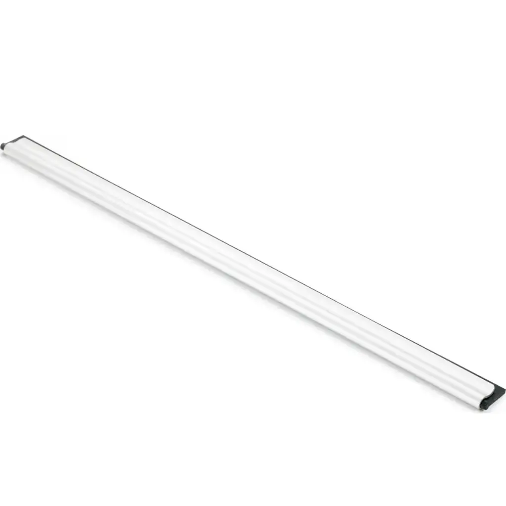 [11705] Rustfri skinne med gummi, 25 cm, tilhørende 11704, (1 stk.)