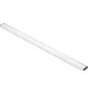 Rustfri skinne med gummi, 25 cm, tilhørende 11704, (1 stk.)