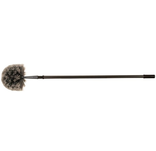 [11706] Afstøver, "Fister", 107x19x2,2cm, grå, PP/PVC, bløde børstehår, Vikan 454518, (1 stk.)