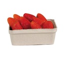 Frugtbakke, jordbærbakke, 250g, 13,6x9,2x5 cm, u/tryk, pulp, (720 stk.)