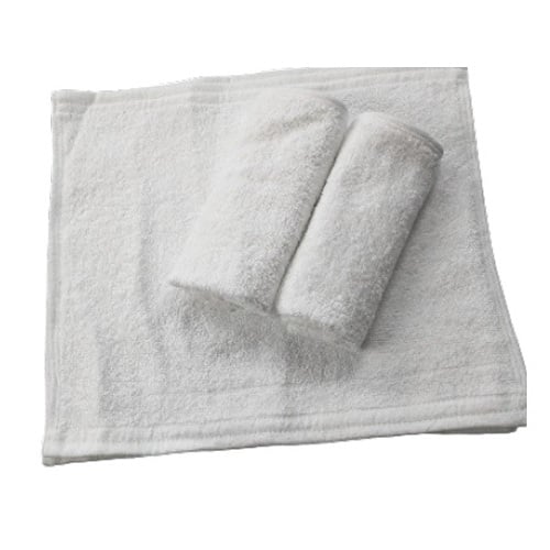 [38225] Vaskeklud, hvid, 30x30cm, 100% bomuld, 400 g/m2, (200 stk.)