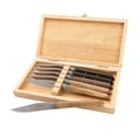 Steak knive, rustfristål, SIGNATURE, SOLA, i trææske, 1 æske med 6 stk, (1 pakke)