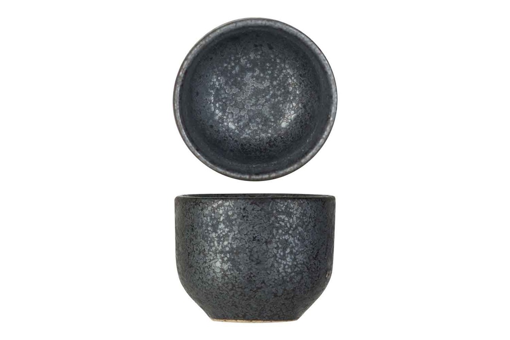 Lille serveringsskål, Ø5x4cm, stentøj, mørk, Mikura, (24 stk.)