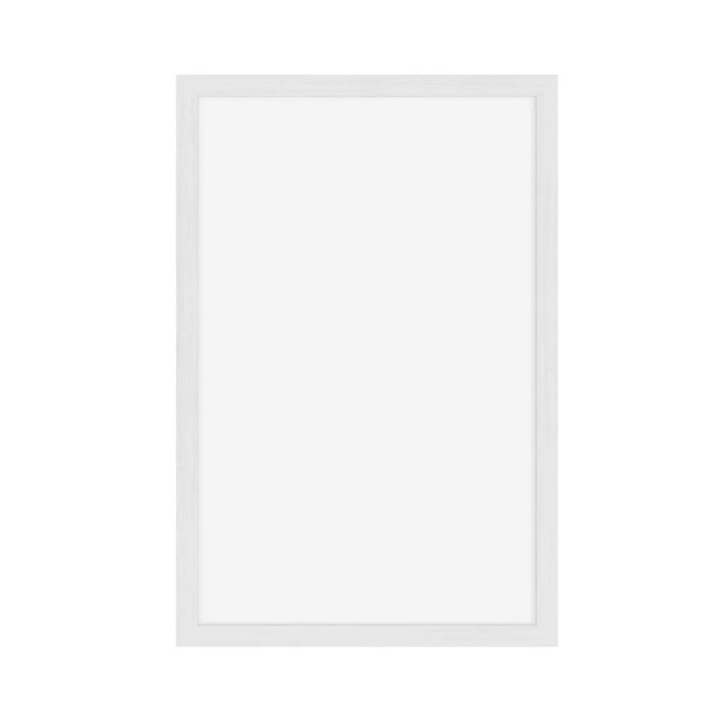 [38429] Stor kridttavle, 80x60cm, hvid, Securit Woody, (1 stk.)