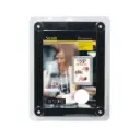 Displayramme, Dobbeltsidet A4 vindue, sort, Securit, (1 stk.)