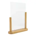 Displayramme A4 i massivt teakfarvet træ, Securit, (1 stk.)