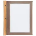 Menuramme, WOOD A4 i brunt, Securit, (5 stk.)