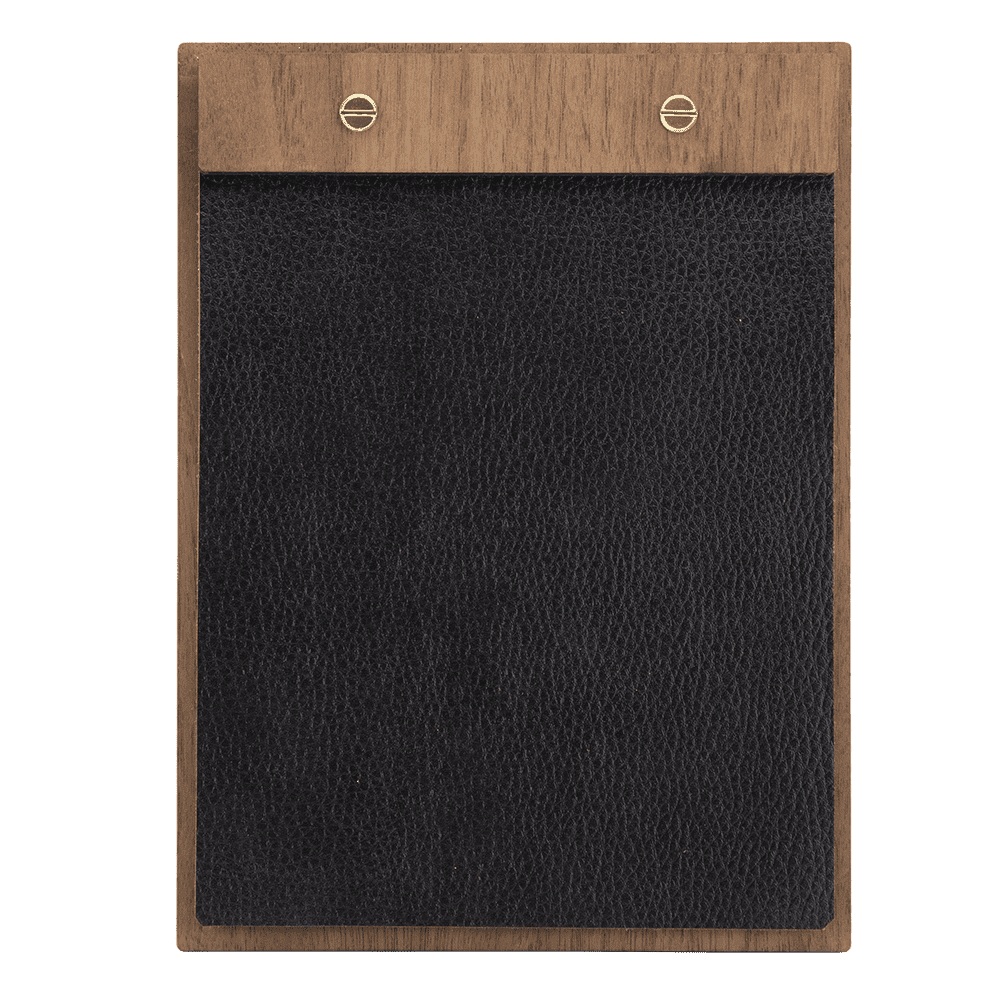 Menuholder A5 WALNUT LEATHER, Securit, (1 stk.)