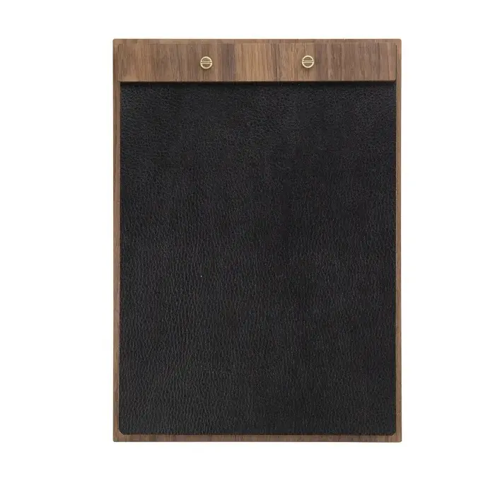 Menuholder A4 WALNUT LEATHER, Securit, (1 stk.)