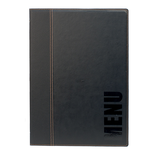 Menuomslag, A4 TRENDY, sort, Securit, (1 stk.)