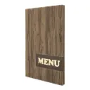 Menuomslag, A4 WOOD DESIGN, Securit, (1 stk.)