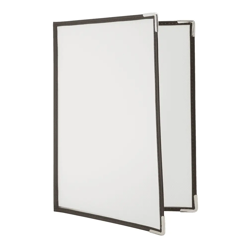 [38494] Menuholder A4 CRYSTAL BIFOLD, Securit, (3 stk.)