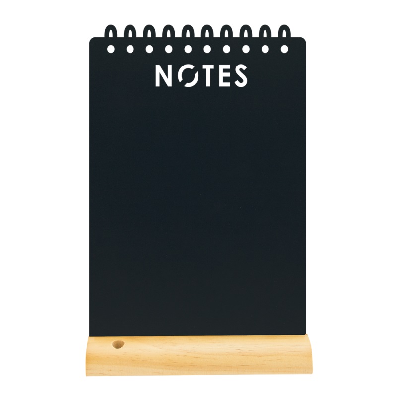 Bordskilt, NOTES, Securit Silhuette Wood, sort, (1 stk.)