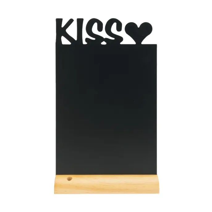 Bordskilt, KISS silhuet i sort, Securit, (1 stk.)
