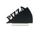 Bordskilt, PIZZA silhuet med alufod, Securit, (1 stk.)