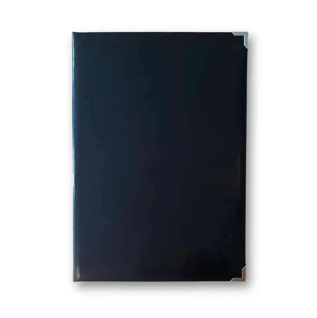 [38532] Menuomslag, Deluxe, A4, læder, sort, Peleman, (1 stk.)