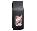 Gaveæske med rude, 8,2x7,2x23 cm, sort, karton/mat, PE, (250 stk.)