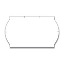 Prisetiket, 2,6x1,6cm, blitz, hvid, permanent lim, Meto, (1200 stk pr rulle.)