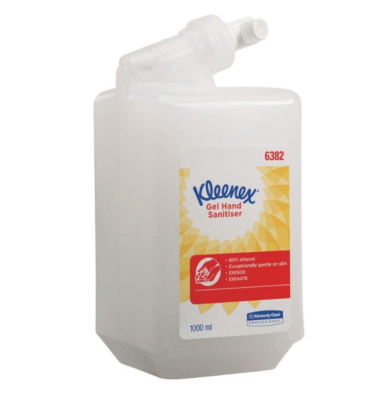 Hånddesinfektion, Kleenex, 1 l, gel, 1 ml pr. dosering, (1 stk.)
