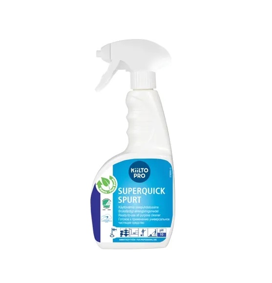 Universalrengøring, Kiilto Pro, Superquick Spurt, 750 ml, svanemærket, (1 stk.)
