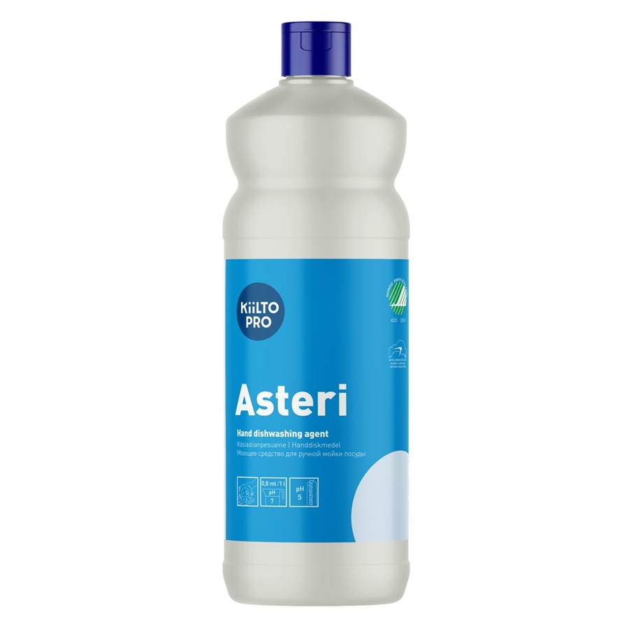 [38748] Opvaskemiddel, Kiilto Pro, Asteri, 1L, svanemærket, (1 stk.)