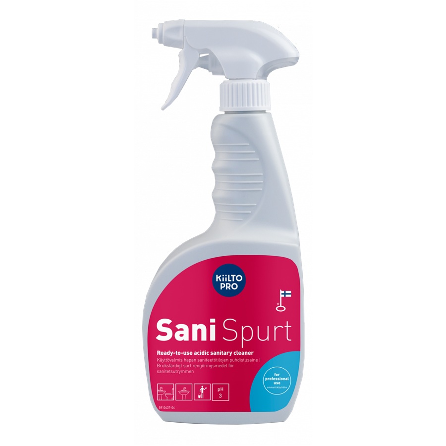 Sanitetsrens, Kiilto Pro, Sani Spurt, 750 ml, (1 stk.)