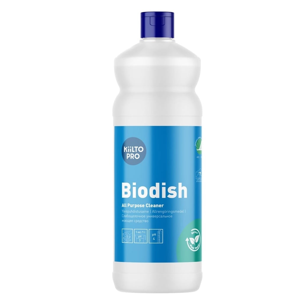 Håndopvask, Kiilto Pro, Biodish, 1L, svanemærket, (1 stk.)